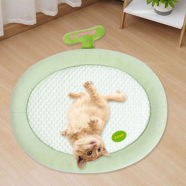 Pet Cooling Mat Anti Slip Comfortable Kitten Puppy Kennel Cushion Dog Sleeping Pad for Small and Medium Dogs Cats Pet Supplies - My Store