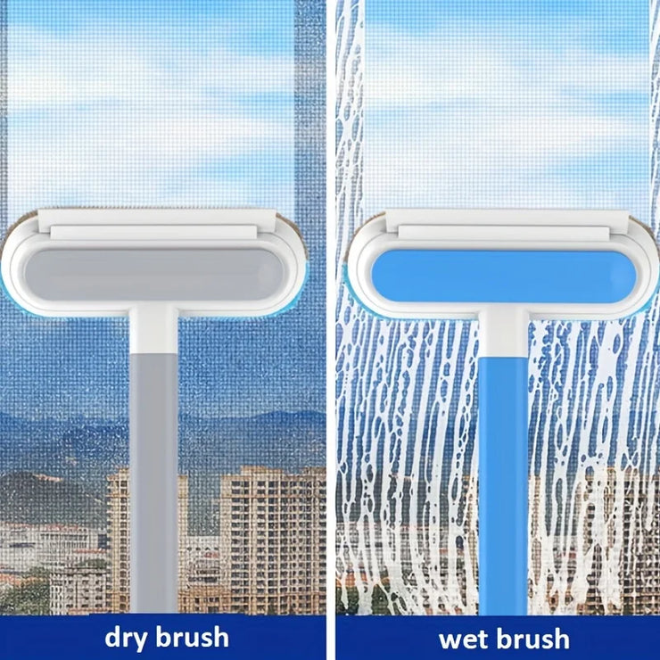 1pc Professional Multifunctional Window Cleaner and Pet Hair Remover with Squeegee and Cleaning Brush - My Store