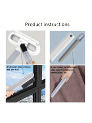 1pc Professional Multifunctional Window Cleaner and Pet Hair Remover with Squeegee and Cleaning Brush - My Store