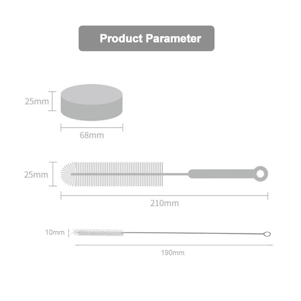Cleaning Brush Set Pet Cat Drinking for Fountain Water Submersible Pump Pipe Tube Bottle Cup Cleaner Tools - My Store