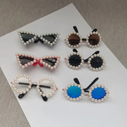 Pet Accessories Flower Sunglasses Circular Role Playing Glasses Photo Props Glasses For Cats And Small And Paracord Dog Leash - My Store