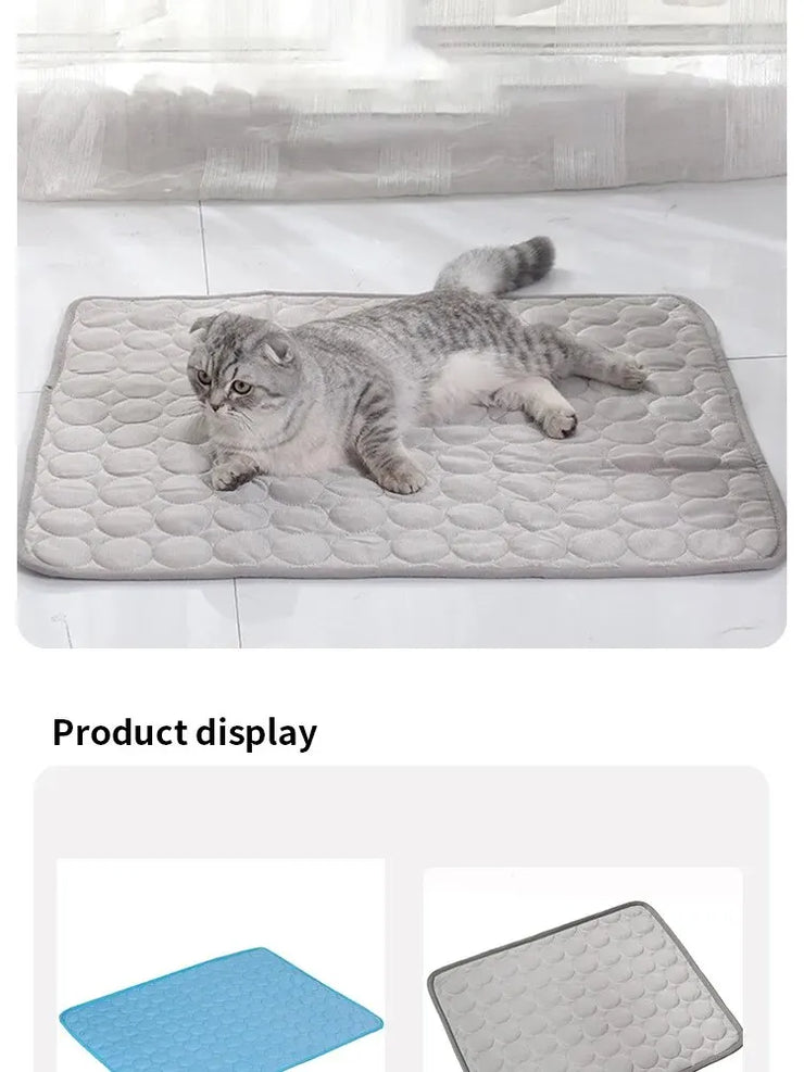 Pet Ice Mats Summer Cat Dog Sofa Nest Bed Cooling Sleeping Pad for Small Dogs Pets Durable Sofa Cooling Pad Blanket - My Store