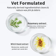 Pet Ear Wipes, Ear Cleaner Finger Wipes for Cats and Dogs, Soft & Easy Otic Cleaning Pads, Pet Supplies for Regular Soothing Odo - My Store