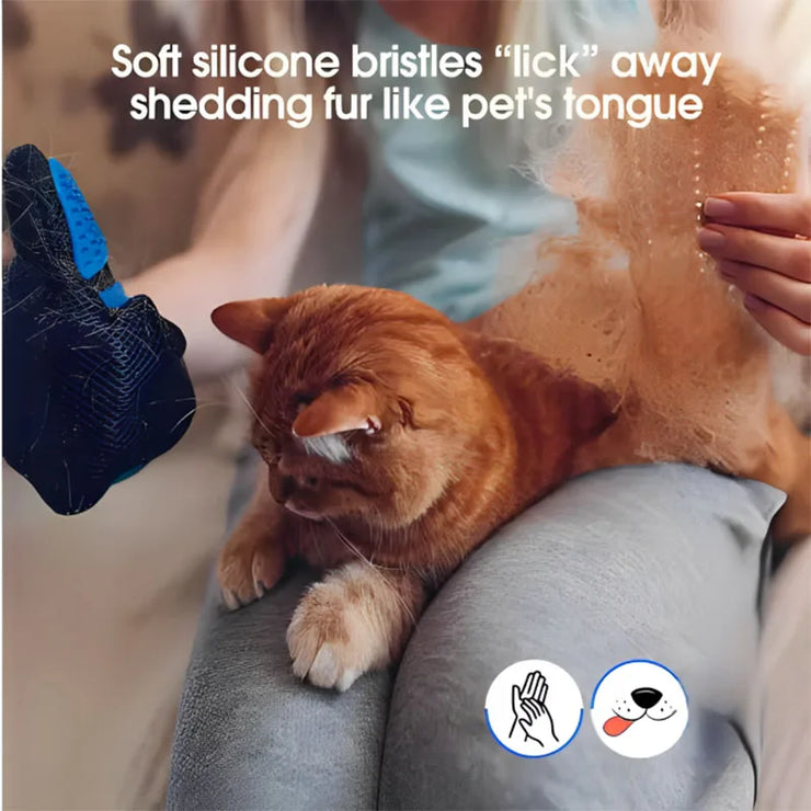 Pet Hair Glove Comb Pet Dog Cat Grooming Cleaning Glove Deshedding Hair remover Massage Brush Animal Supplies Cat Accessoies - My Store