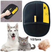 Pet Grooming Gloves Pet Hair Remover Gloves for Dog Cat Rabbit with Long/Short/Curly Hair - My Store