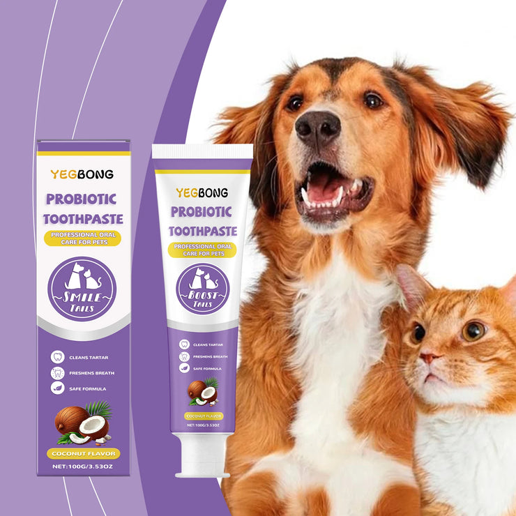 Probiotic Toothpaste for Pets:Eliminates Plaque,Freshens Breath,Gentle Teeth Cleaning&Oral Care,Shared by All Household Pets - My Store