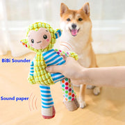Pet Plush Toy Cat Dog Puzzle Toy Cute Animals Bite Resistant Interactive Squeaky Pet Dog Teeth Cleaning Chew Toy Pet Supplies - My Store