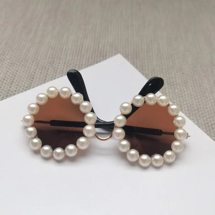 Pet Accessories Flower Sunglasses Circular Role Playing Glasses Photo Props Glasses For Cats And Small And Paracord Dog Leash - My Store
