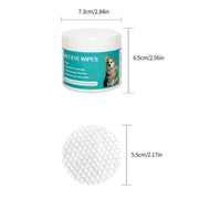 100 Piece Pet Eye Cleaning Wipes Tear Mark Remover for Cats Hygienic Grooming Wet Tissues for Home Pet Care - My Store