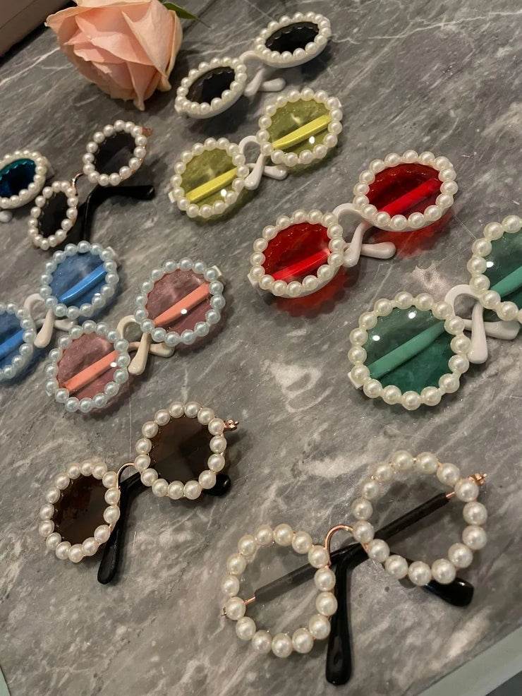 Pet Accessories Flower Sunglasses Circular Role Playing Glasses Photo Props Glasses For Cats And Small And Paracord Dog Leash - My Store