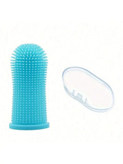 Pet Finger Toothbrush Cleaning Products for Cats and DogsOral Cleaning ToothbrushesSilicone Bristles - My Store