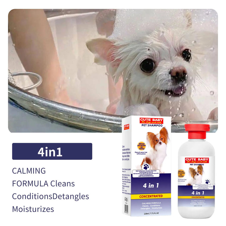 228ml PET Cleaning High Quality Safe Pet Dog Shampoo Body Wash Tender Skin Odor Removing Cleansing Petcleaning for Dogs Cats - My Store