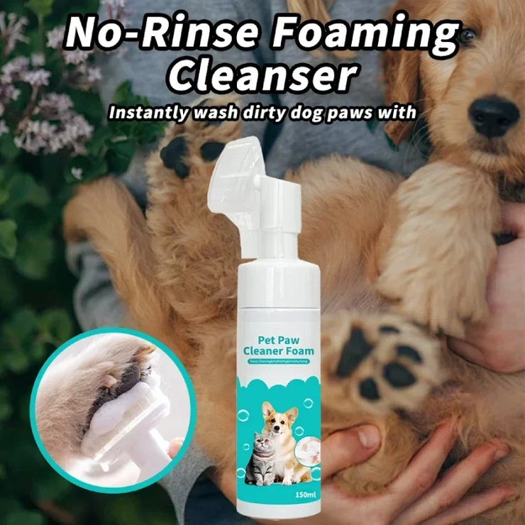 150 Ml Pet Dog Paw Cleaning Foam Convenient Cat and Dog Foot Cleaning Detergent Pet Care Easy Cleaning Pet Supplies - My Store