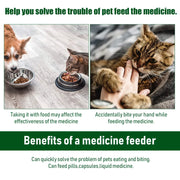 Pet Medication Dispenser, Pressing Feeding Stick for Cats and Dogs, Eating Pills, Pills, Medication Artifacts, Pet Sickness Care - My Store