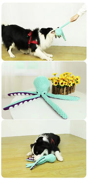 Pet Supplies Dog Bite Sounds Octopus Plush Toys Cat Dog Bite Resistance Sounds Relieve Boredom and Comfort Interactive Chew Toys - My Store