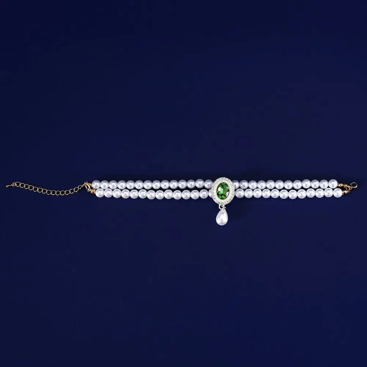 Pet Accessories Double Layer Pearl Pet Necklace Sweet Flower Pendant Cat Neck Chain Adjustable Pet Pearl Collar For Cats Puppy - My Store