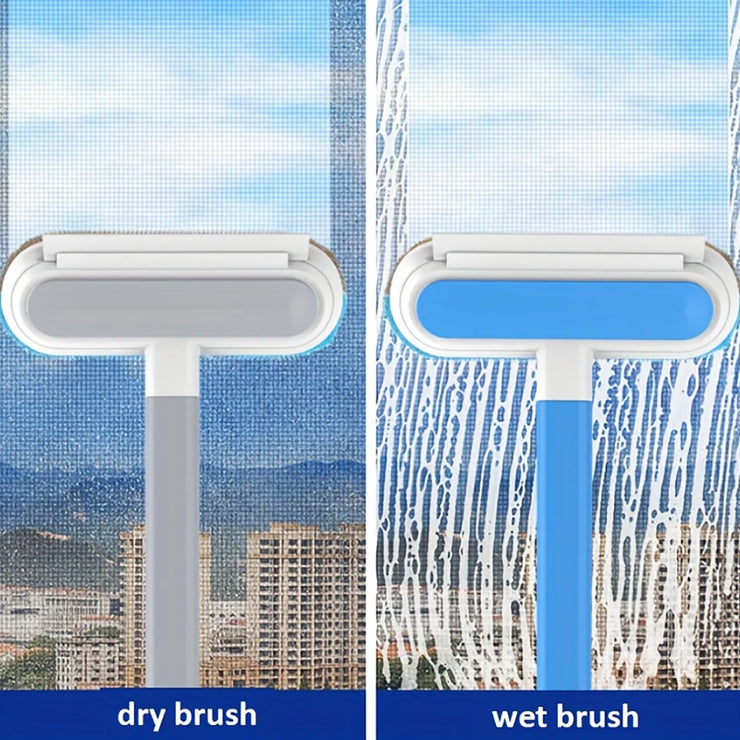 1pc Professional Multifunctional Window Cleaner and Pet Hair Remover with Squeegee and Cleaning Brush - My Store