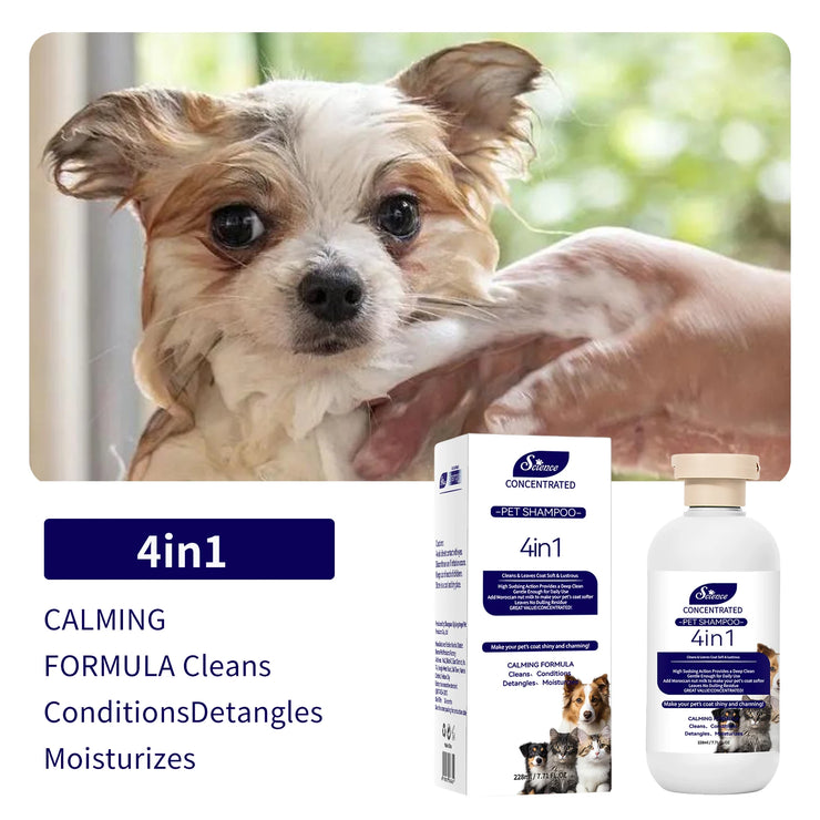 228ml PET Cleaning High Quality Safe Pet Dog Shampoo Body Wash Tender Skin Odor Removing Cleansing Petcleaning for Dogs Cats - My Store