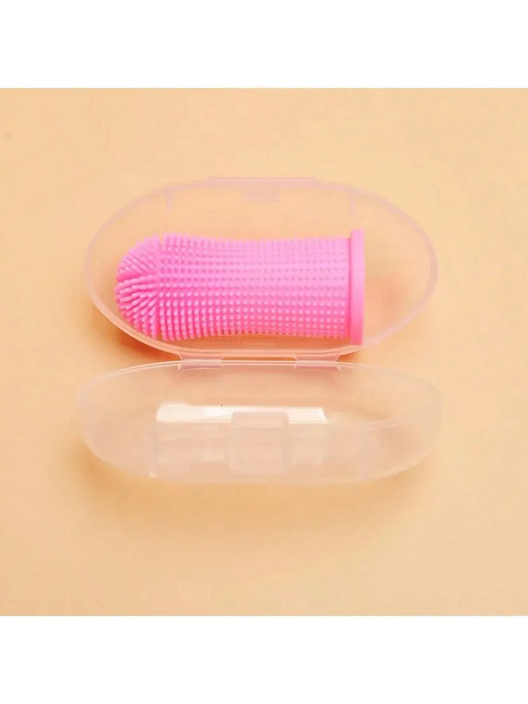 Pet Finger Toothbrush Cleaning Products for Cats and DogsOral Cleaning ToothbrushesSilicone Bristles - My Store
