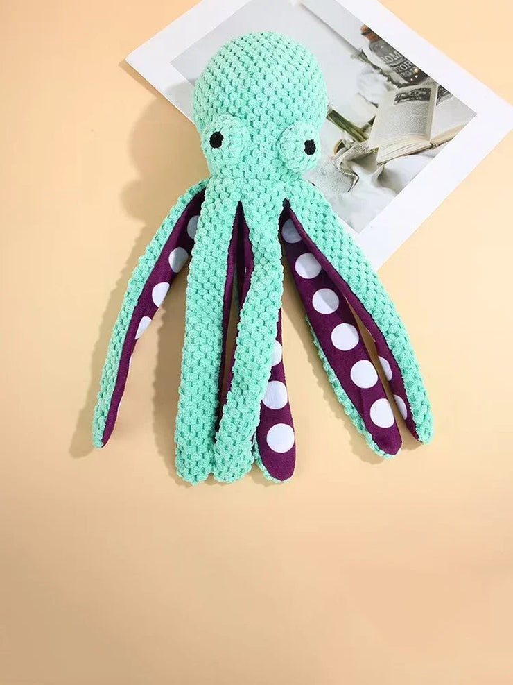 Pet Supplies Dog Bite Sounds Octopus Plush Toys Cat Dog Bite Resistance Sounds Relieve Boredom and Comfort Interactive Chew Toys - My Store