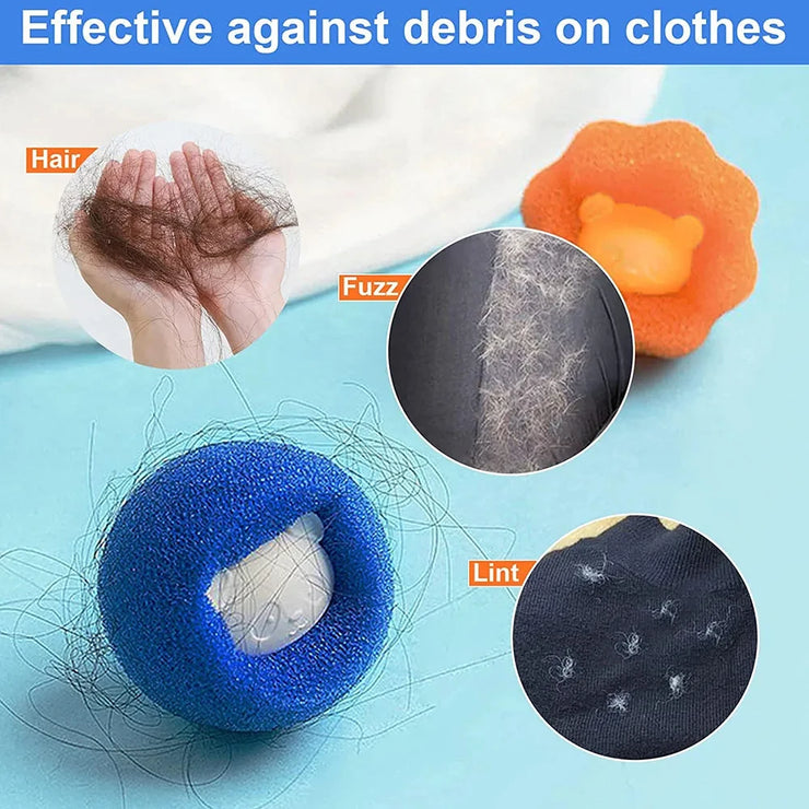 Pet Hair Remover for Washing Machine Reusable Cats Dogs Fur Sticker Hair Brush Lint Dust Collector Dryer Cleaning Laundry Tools - My Store