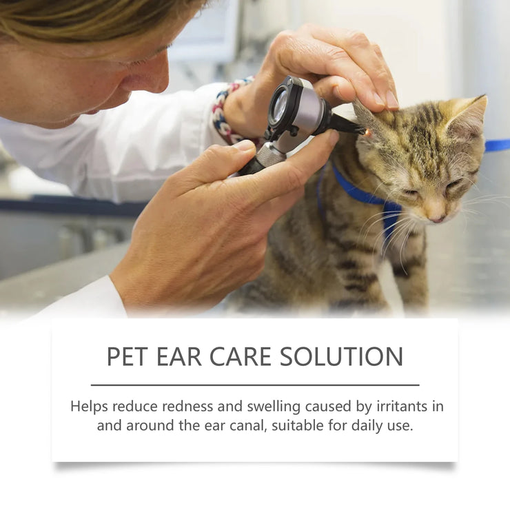 Pet Ear Cleaning Drops Softens Earwax Reduce Redness Swelling Itching Removes Odor Cleansing Dirt Soothing Pet Ear Care Solution - My Store