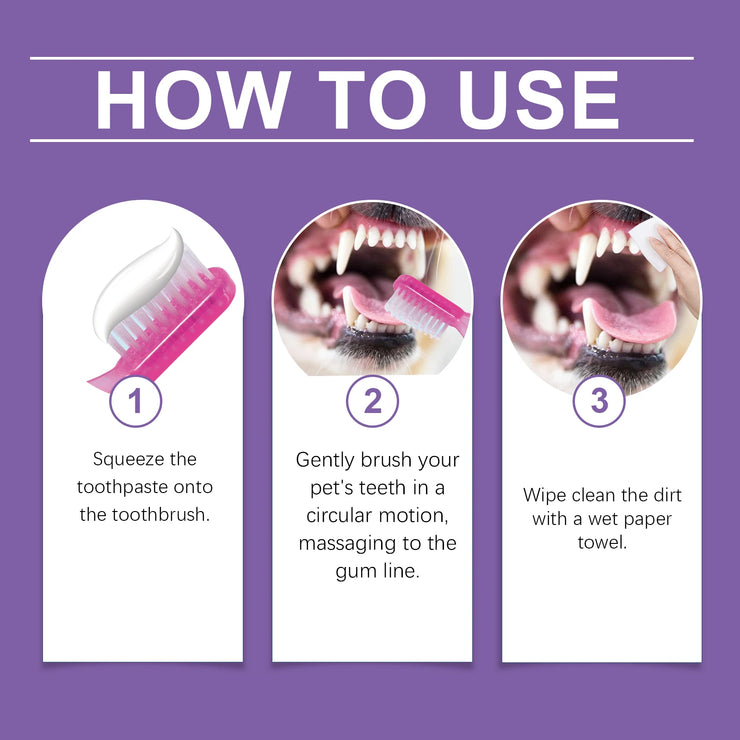Probiotic Toothpaste for Pets:Eliminates Plaque,Freshens Breath,Gentle Teeth Cleaning&Oral Care,Shared by All Household Pets - My Store