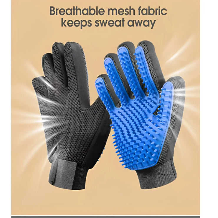 Pet Hair Glove Comb Pet Dog Cat Grooming Cleaning Glove Deshedding Hair remover Massage Brush Animal Supplies Cat Accessoies - My Store