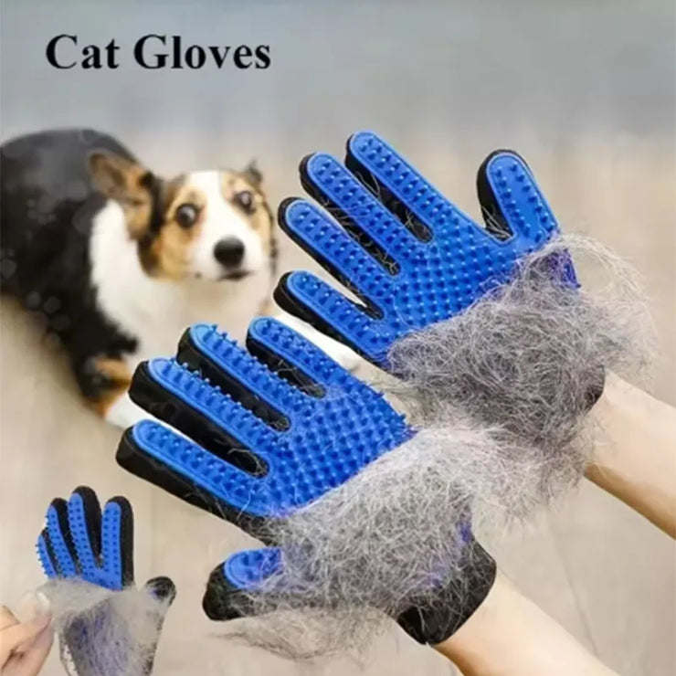 Pet Hair Glove Comb Pet Dog Cat Grooming Cleaning Glove Deshedding Hair remover Massage Brush Animal Supplies Cat Accessoies - My Store