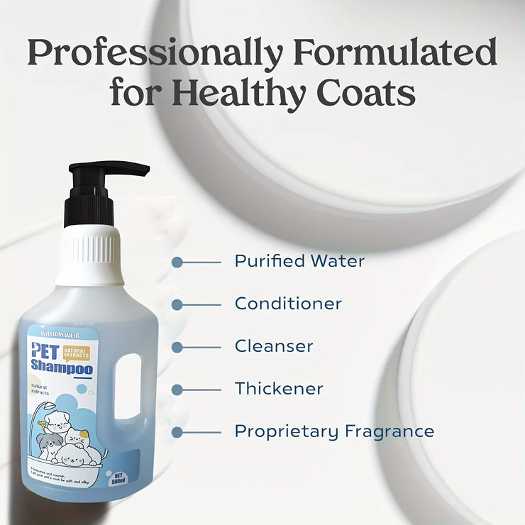 Pet Bath Gel,Pet Shampoo,Cat and Dog Bath Gel,Gentle Soothing Formula,Suitable for Cats and Dogs,Cares for Pet Hair Health,500ml - My Store