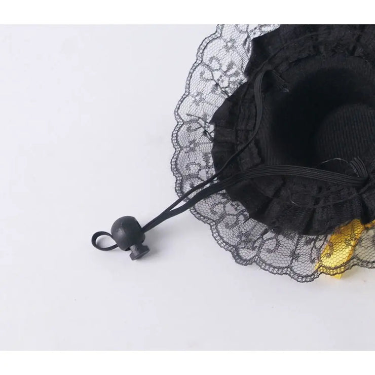 Pet Accessories Adjustable Pet Halloween Hat Sequin Elastic Band Cat Cosplay Hat British Style Pet Decorative Hat Pet Party - My Store
