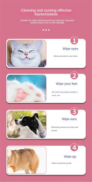 Pet Wipes Ro Pure Water Formula Pet Care Pet Health Care and Cleaning Pet Specific Cleaning Deodorizing Wet Tissue No Wash - My Store