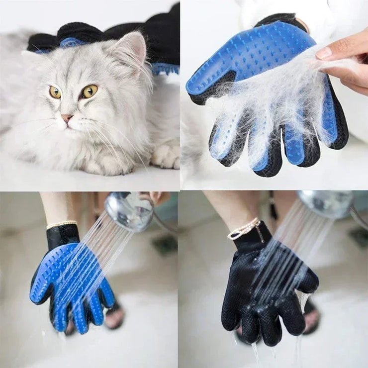 1pc Pet Cat and Dog Grooming Cleaning Brush Gloves, Depilatory Gloves, Animal Bathing, Dog Comb Effective Removal Back Massage - My Store