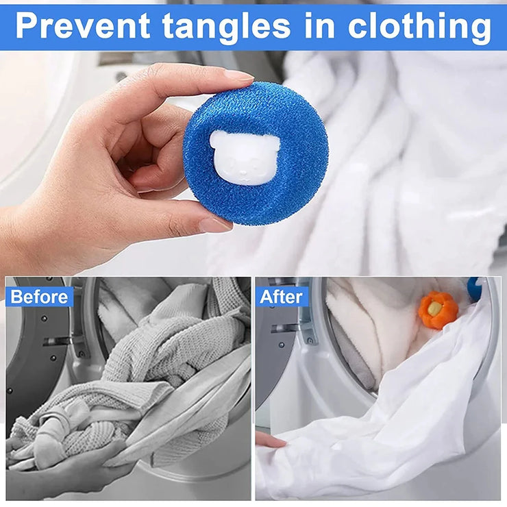 Pet Hair Remover for Washing Machine Reusable Cats Dogs Fur Sticker Hair Brush Lint Dust Collector Dryer Cleaning Laundry Tools - My Store