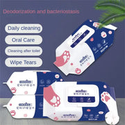 Pet Wipes Ro Pure Water Formula Pet Care Pet Health Care and Cleaning Pet Specific Cleaning Deodorizing Wet Tissue No Wash - My Store