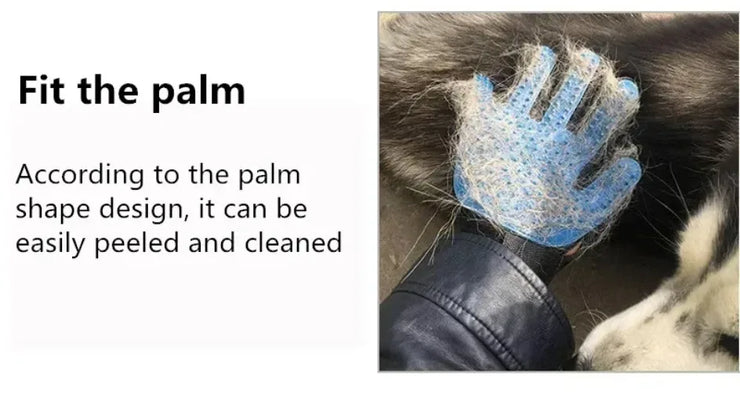 1pc Pet Cat and Dog Grooming Cleaning Brush Gloves, Depilatory Gloves, Animal Bathing, Dog Comb Effective Removal Back Massage - My Store
