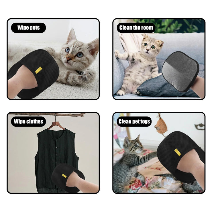 Pet Hair Removal Tool Reusable Static Removal Gloves, Double-Sided Grooming Gloves for Pets, Removes Pet Fur Hair for Carpets - My Store