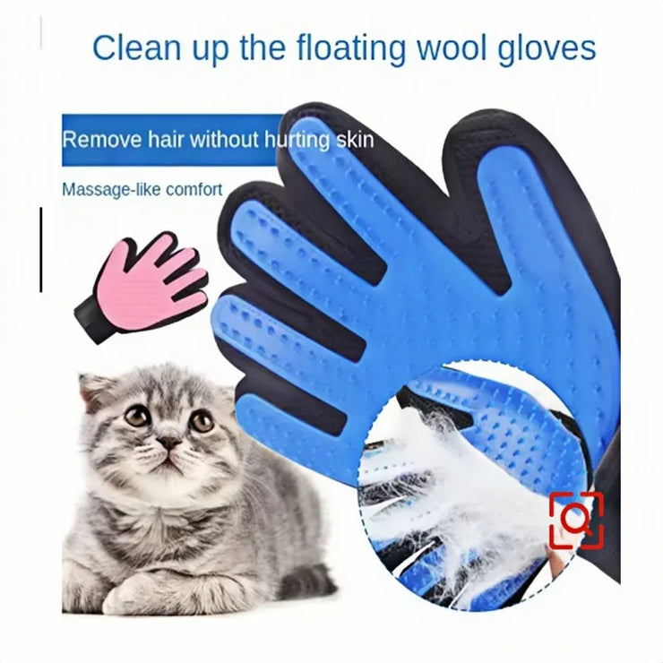 Pet Hair Glove Comb Pet Dog Cat Grooming Cleaning Glove Deshedding Hair remover Massage Brush Animal Supplies Cat Accessoies - My Store