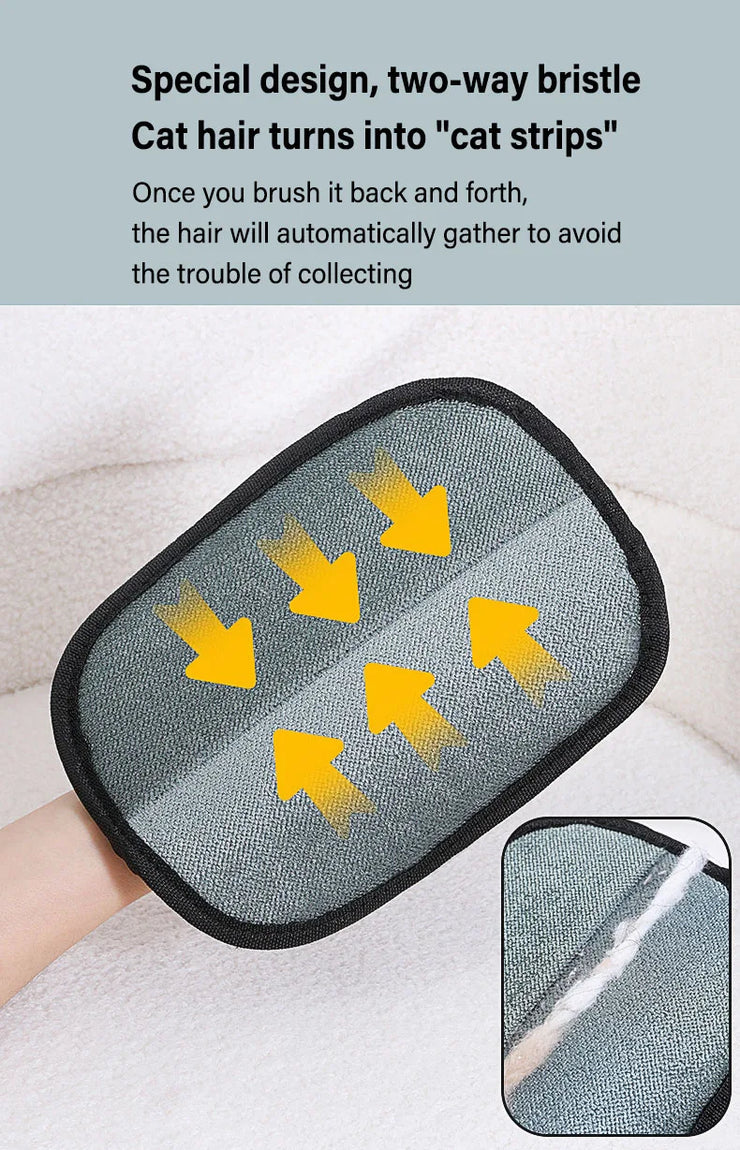 Pet Grooming Gloves Static Dedusting Brush Pet Hair Remover Brush Removing Dog Cat Hair From Sofa Carpet Clothes Tool Supplies - My Store