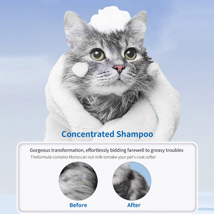 228ml PET Cleaning High Quality Safe Pet Dog Shampoo Body Wash Tender Skin Odor Removing Cleansing Petcleaning for Dogs Cats - My Store