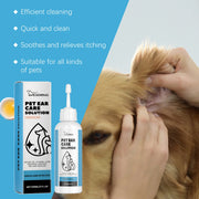 Pet Ear Cleaning Drops Softens Earwax Reduce Redness Swelling Itching Removes Odor Cleansing Dirt Soothing Pet Ear Care Solution - My Store