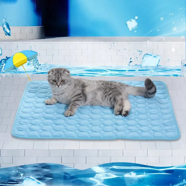 Pet Ice Mats Summer Cat Dog Sofa Nest Bed Cooling Sleeping Pad for Small Dogs Pets Durable Sofa Cooling Pad Blanket - My Store