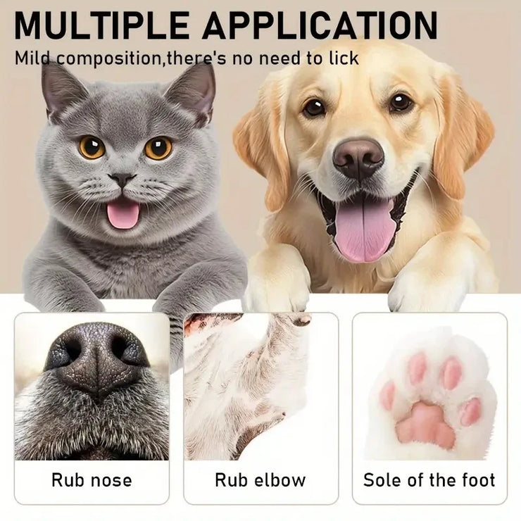 45g Pet Paw Care Cream Is Rich in Natural Plant Ingredients Such as Shea Butter, Coconut Oil and Other Are Gentle and Moisturizing, Quickly Relieves Dry Paws and Cares for Pet Paws - My Store