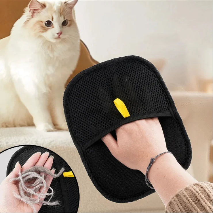 Pet Grooming Gloves Static Dedusting Brush Pet Hair Remover Brush Removing Dog Cat Hair From Sofa Carpet Clothes Tool Supplies - My Store