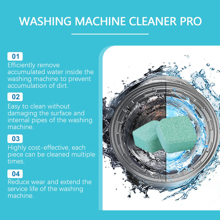Washing Machine Cleaner for Pet Owners Eliminating Pet Odors Remove Pet Hair Cleaning Washing Machine Slots Cleaning Agent 12PCS - My Store