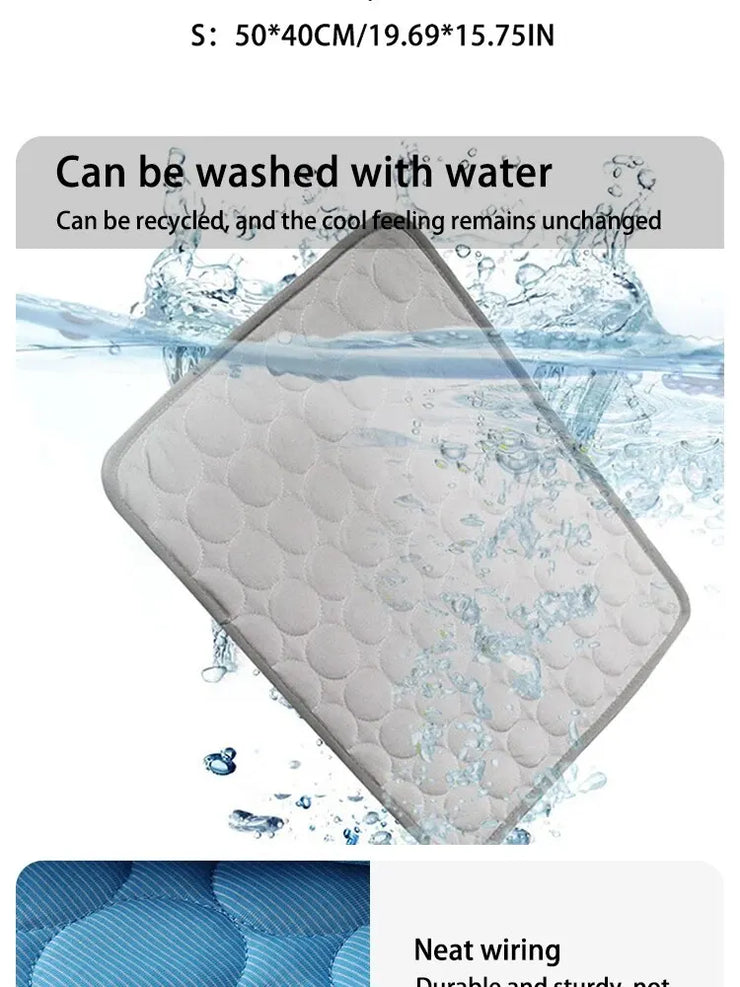 Pet Ice Mats Summer Cat Dog Sofa Nest Bed Cooling Sleeping Pad for Small Dogs Pets Durable Sofa Cooling Pad Blanket - My Store