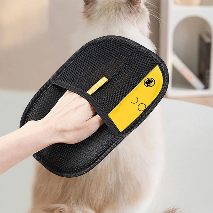 Pet Grooming Gloves Pet Hair Remover Gloves for Dog Cat Rabbit with Long/Short/Curly Hair - My Store
