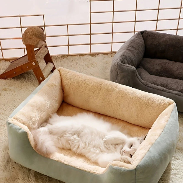 Comfortable Plush Pet Sofa Bed, Dog Bed, Cat Bed, Year-round Warm Shelter, Suitable for Scenarios: Bedroom, Living Room, Balcony - My Store
