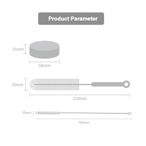 Cleaning Brush Set Pet Cat Drinking for Fountain Water Submersible Pump Pipe Tube Bottle Cup Cleaner Tools - My Store