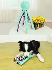 Pet Supplies Dog Bite Sounds Octopus Plush Toys Cat Dog Bite Resistance Sounds Relieve Boredom and Comfort Interactive Chew Toys - My Store